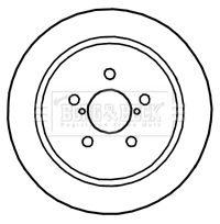 BORG & BECK Тормозной диск BBD4764